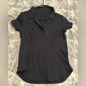 Lululemon quick drying short sleeve polo * curved hem